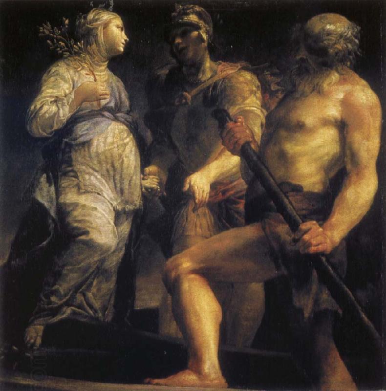 Giuseppe Maria Crespi Aeneas with the Sybil and Charon China oil painting art